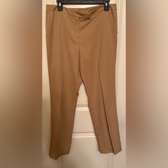 Tan Business Pantsuit Belted by John Meyer - Picture 6 of 8